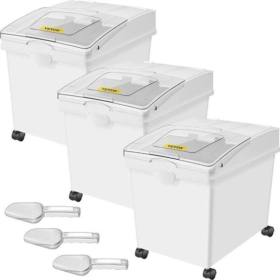 VEVOR 10.5G Ingredient Storage Bin Set with Scoop