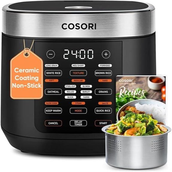 COSORI 10-Cup Rice Cooker with 18 Functions