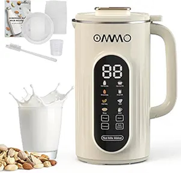 OMMO 10-in-1 Nut Milk Maker with Timer