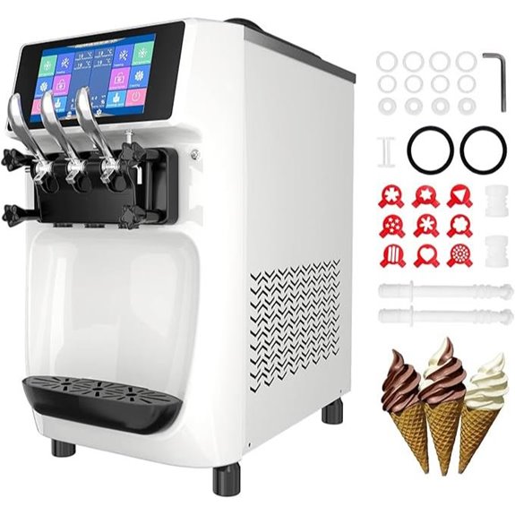Commercial Soft Serve Ice Cream Maker (10-inch LCD)