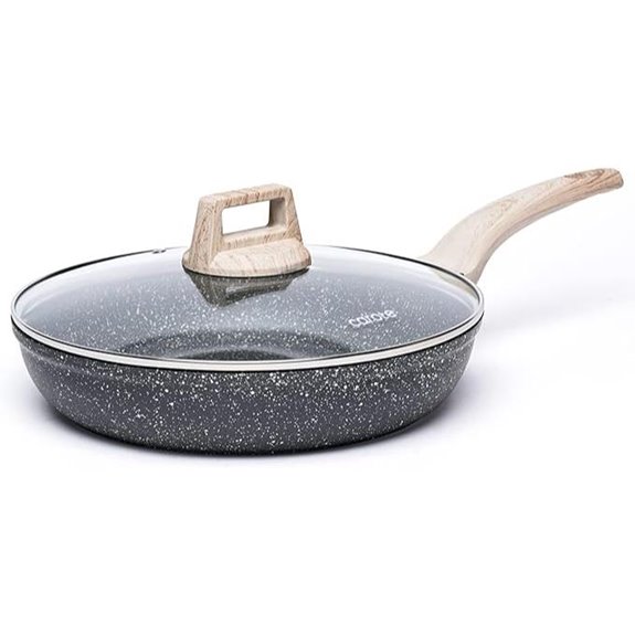 CAROTE 10-Inch Nonstick Frying Pan with Lid
