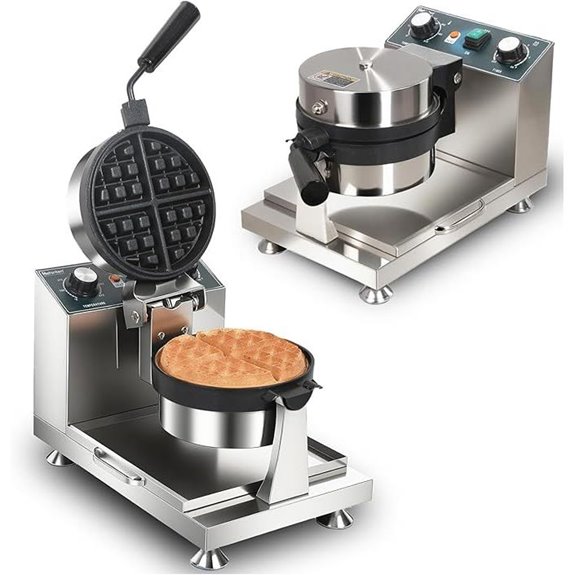 Hehinton 110V 1300W Commercial Belgian Waffle Maker