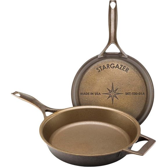 Stargazer 12-Inch Cast Iron Skillet Made in USA