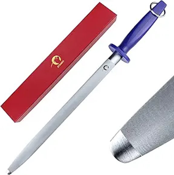 Upgraded 12-Inch Magnetized Sharpening Steel Rod