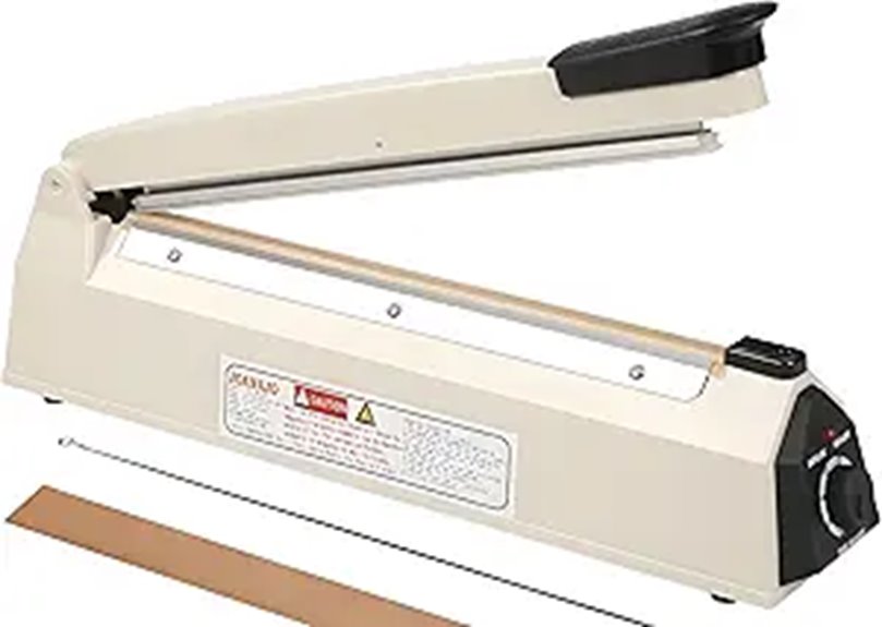 Impulse Sealer 12-Inch Manual Poly Bag Sealer