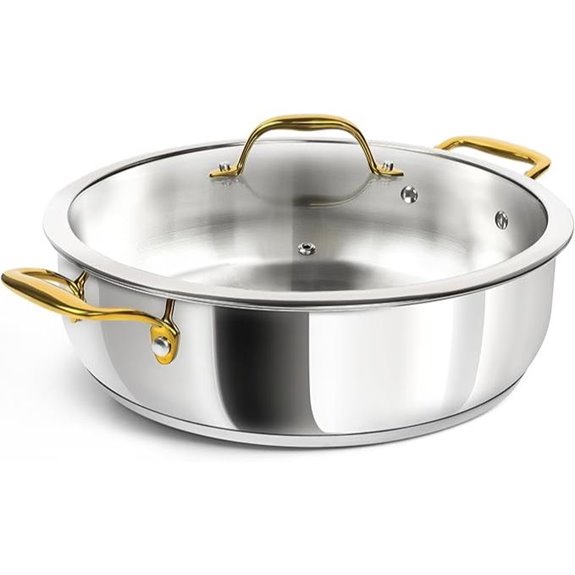 Michelangelo 12-Inch Stainless Steel Saute Pan