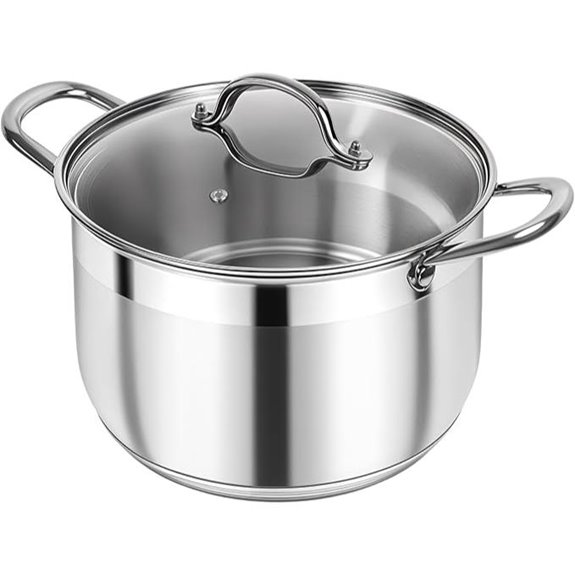 Kirecoo 12 Qt Stainless Steel Stock Pot