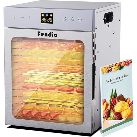 Food Dehydrator with 12 Trays and 1200W