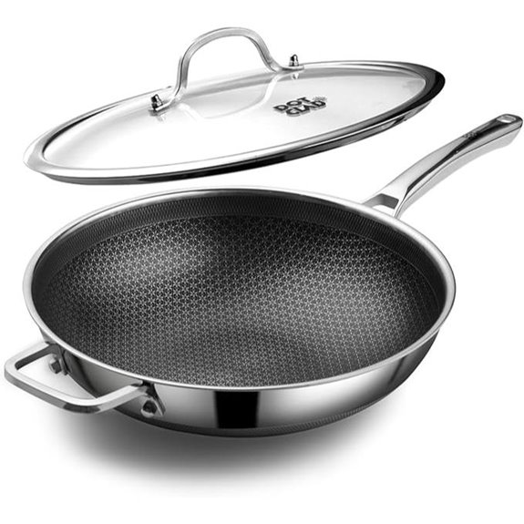 Hybrid 13-Inch Nonstick Wok with Lid