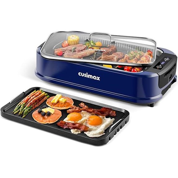 CUSIMAX 1500W Smokeless Indoor Electric Grill