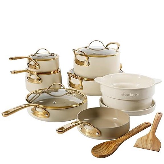 Bloomhouse 15-Piece Nonstick Aluminum Cookware Set