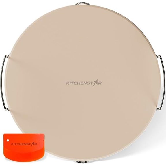 KitchenStar 16-inch Pizza Stone with Rack and Tools