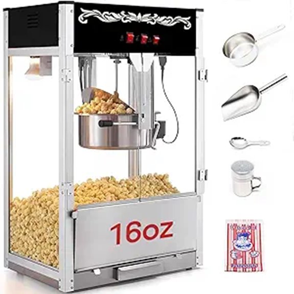 Commercial 16oz Kettle Popcorn Machine for Concessions