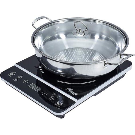 Rosewill 1800W Induction Cooker with Stainless Steel Pot