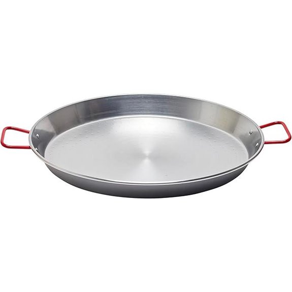 Garcima 18-inch Carbon Steel Paella Pan 46cm