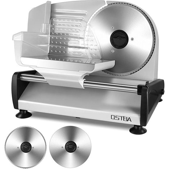 Electric Meat Slicer 200W with Removable Blades