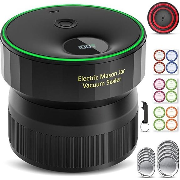 2025 Mason Jar Vacuum Sealer Fully Automated and Portable