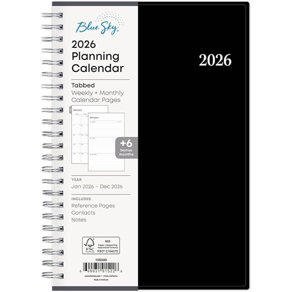 2026 planner calendar schedule