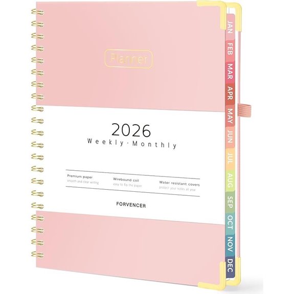 2026 planner hardcover organizer