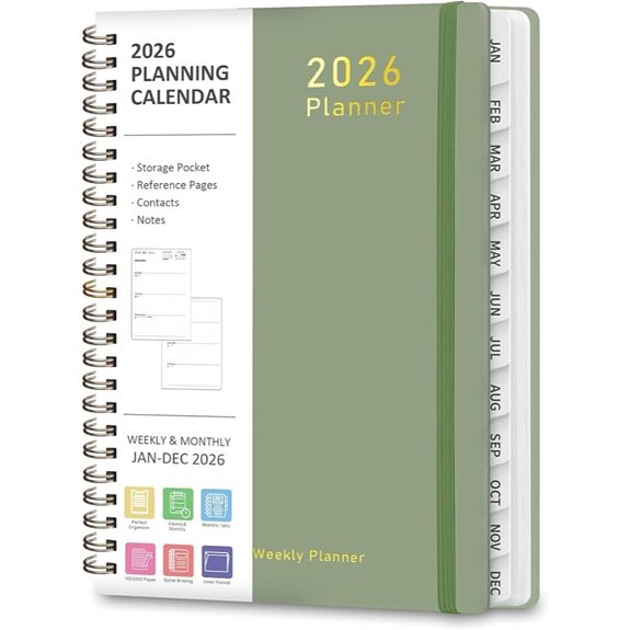 2026 weekly monthly planner
