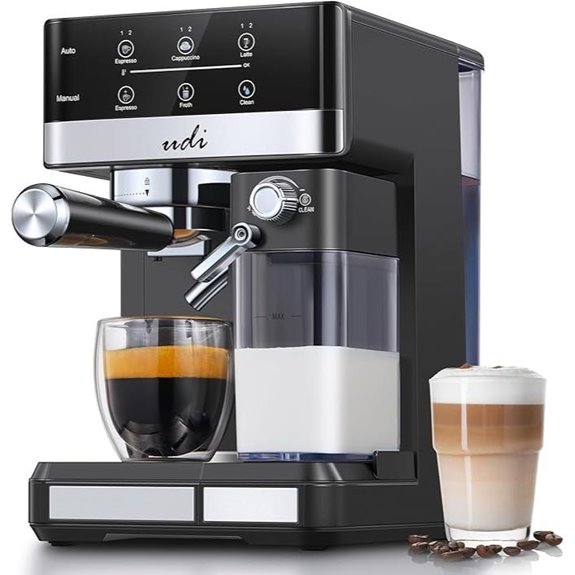 UDI 20 Bar Espresso Machine with Milk Frother