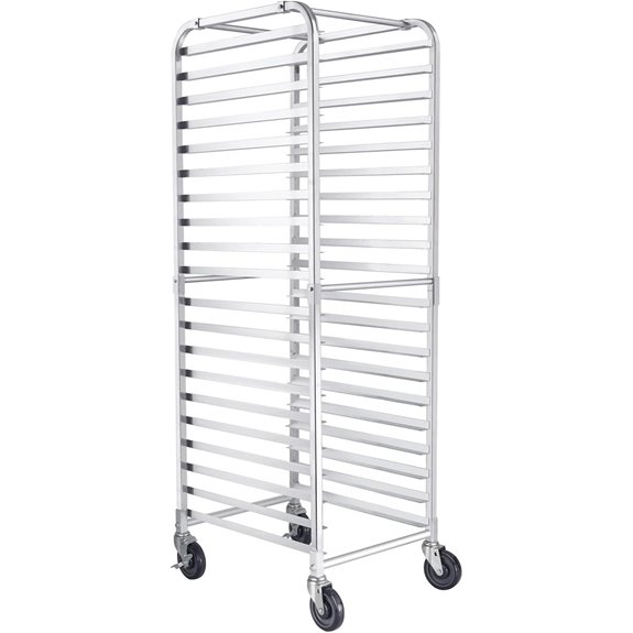 HARDURA 20-Tier Bakery Bun Pan Rack with Casters