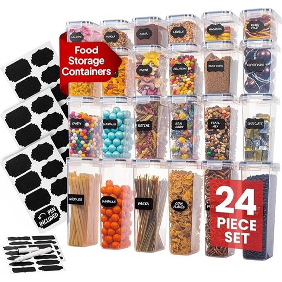 24-Piece Airtight Food Storage Container Set