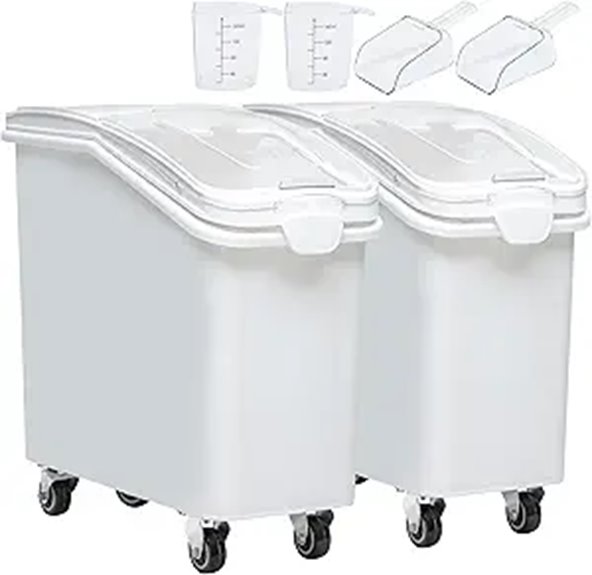 YITAHOME 27-Gallon Food Storage Container Set