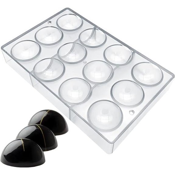 Goldbaking Chocolate Mold Ball 2-Inch Polycarbonate