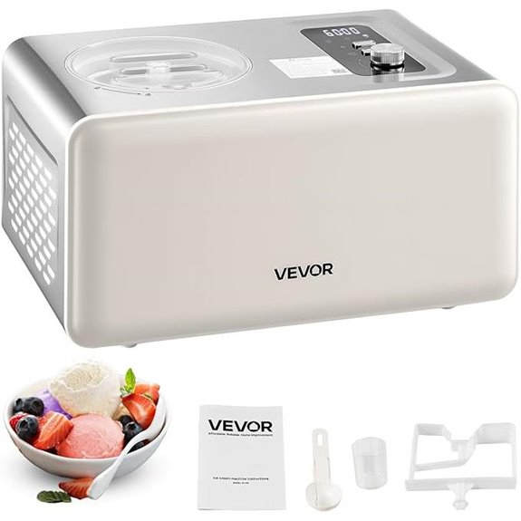 VEVOR 2 Qt Automatic Ice Cream Maker with Compressor