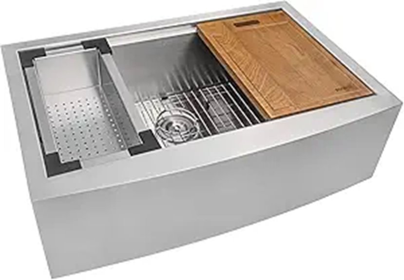 Ruvati 33-inch Stainless Steel Farmhouse Kitchen Sink