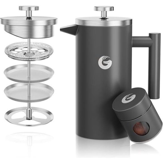 Coffee Gator 34 oz Stainless Steel French Press