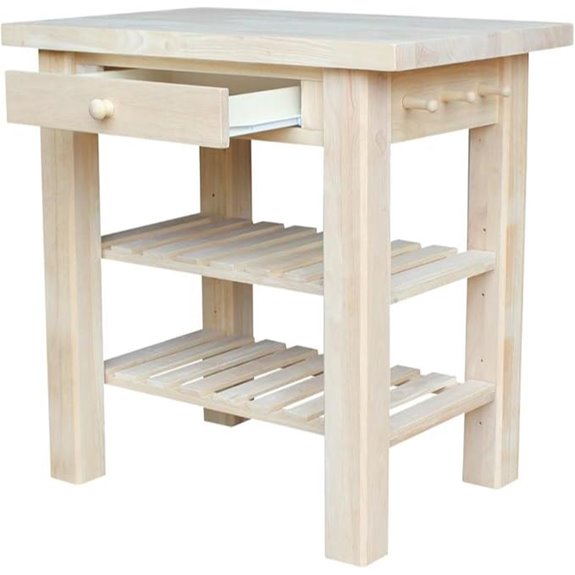 Solid Wood Kitchen Island 36 Inch