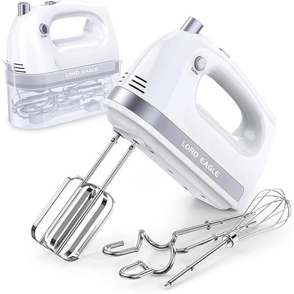 Lord Eagle Hand Mixer 400W 5-Speed with Accessories