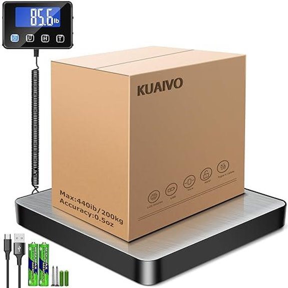 Shipping Scale 440 lbs/0.35oz Digital Postal Scale