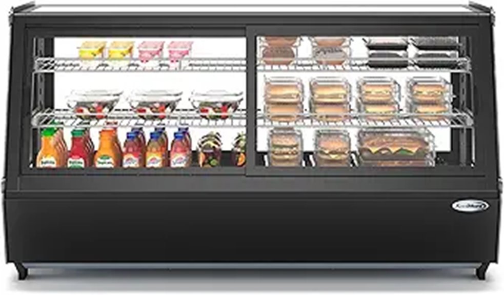 Bakery Display Refrigerator 48-inch Black