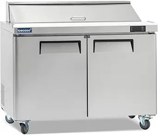 ICECASA 48 Commercial Sandwich Prep Refrigerator
