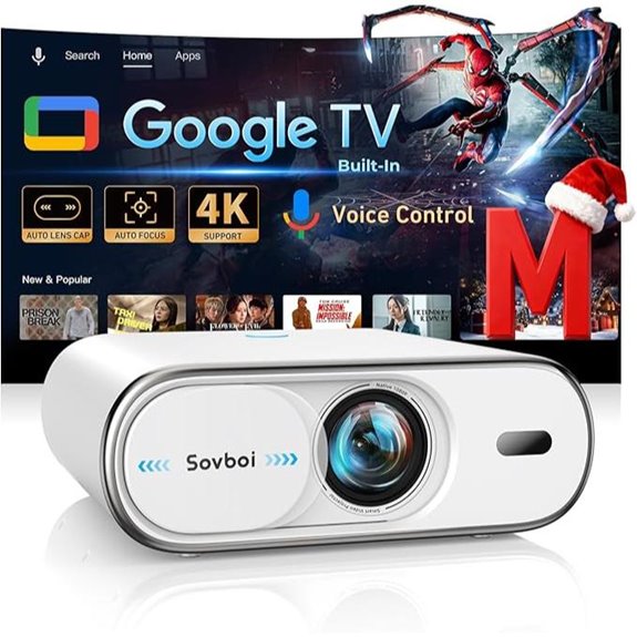 Sovboi 4K Portable Projector with Smart Features