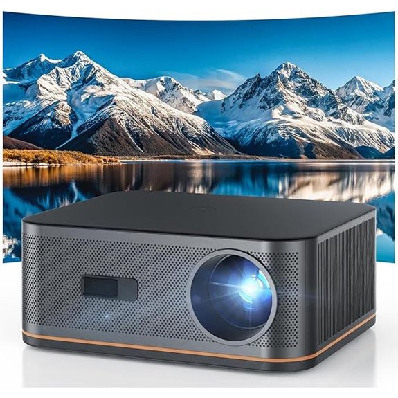 HAPPRUN 4K WiFi/Bluetooth Projector with Auto Focus