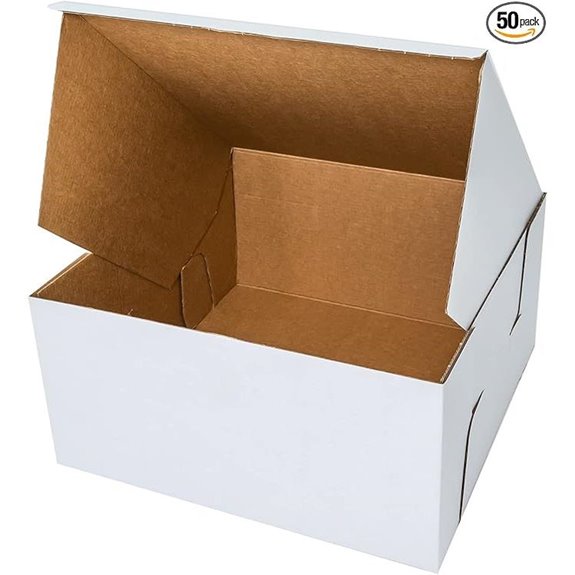 Heavy-Duty Kraft Cake Boxes (50-Pack)