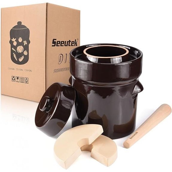Seeutek 5L Fermentation Crock with Weights and Lid