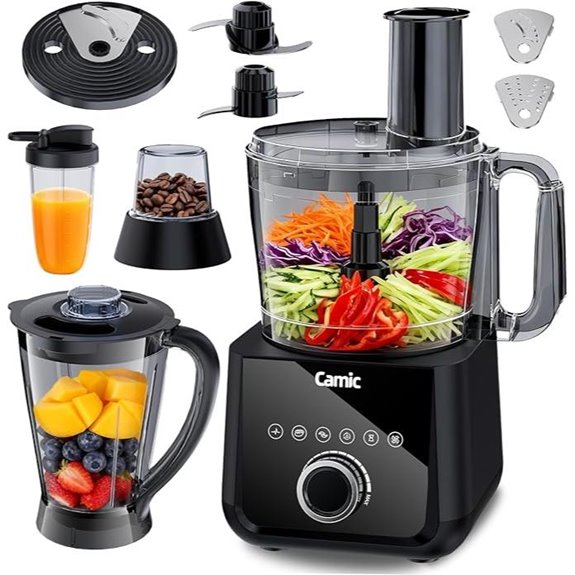 Camic 600W Food Processor & Blender with 6 Presets