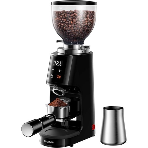 SHARDOR 64mm Burr Coffee Grinder with Timer