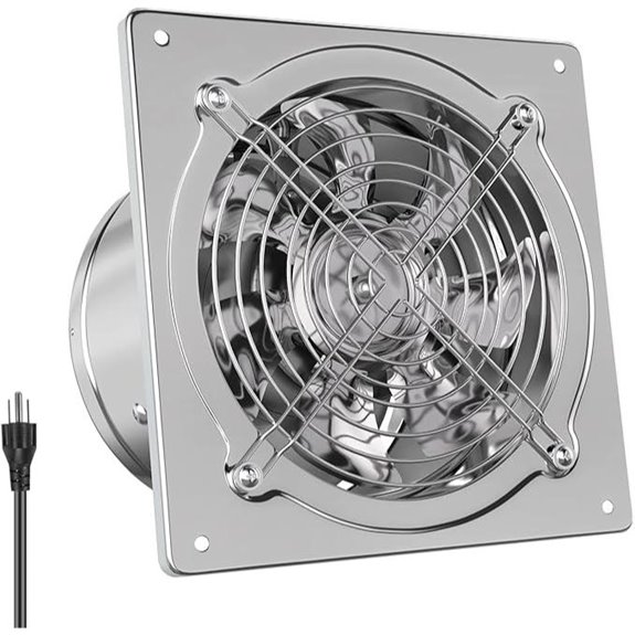 HG Power 6-Inch Exhaust Fan with Damper