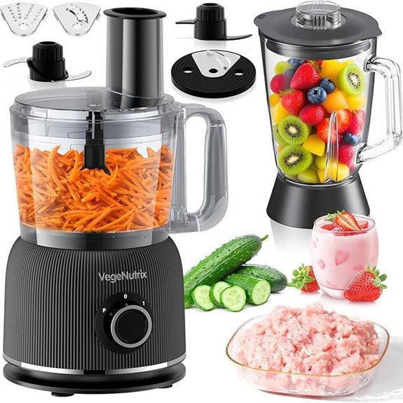 Food Processor & Blender Combo 88 oz 700W