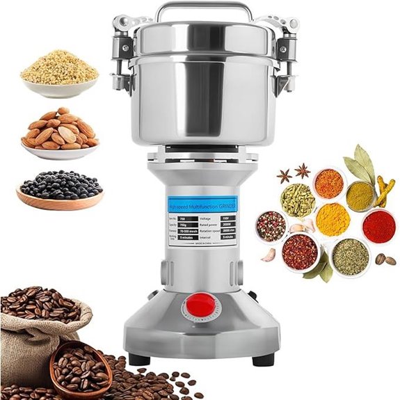 750g Electric Grain Mill Grinder 2000W High-Speed