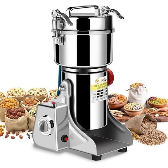 750g Electric Stainless Steel Grain Mill Grinder