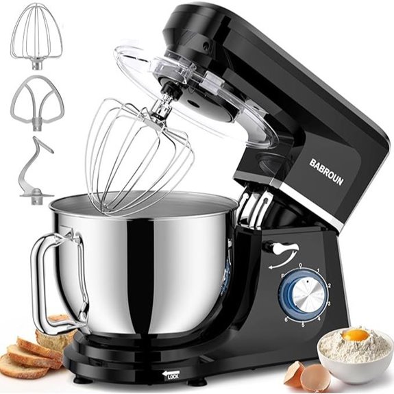 8.45 QT Electric Stand Mixer with Attachments