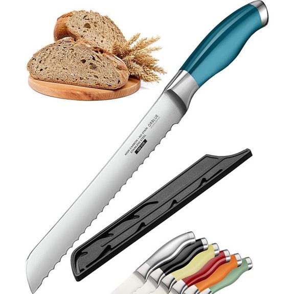 Orblue 8-Inch Serrated Bread Knife Stainless Steel
