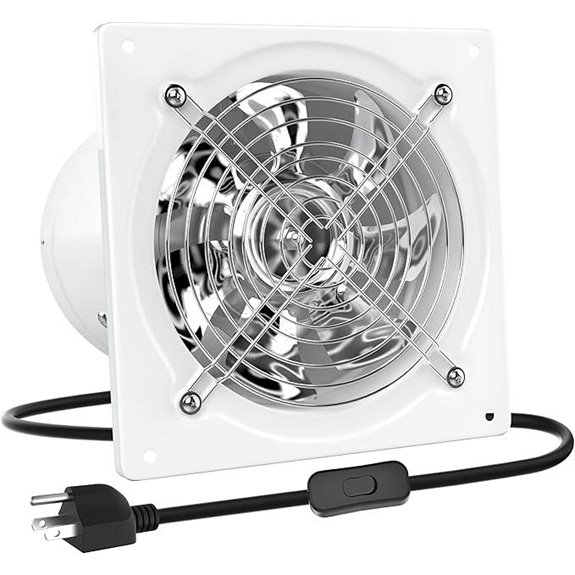 HG Power 8 Inch Wall-Mounted Exhaust Fan